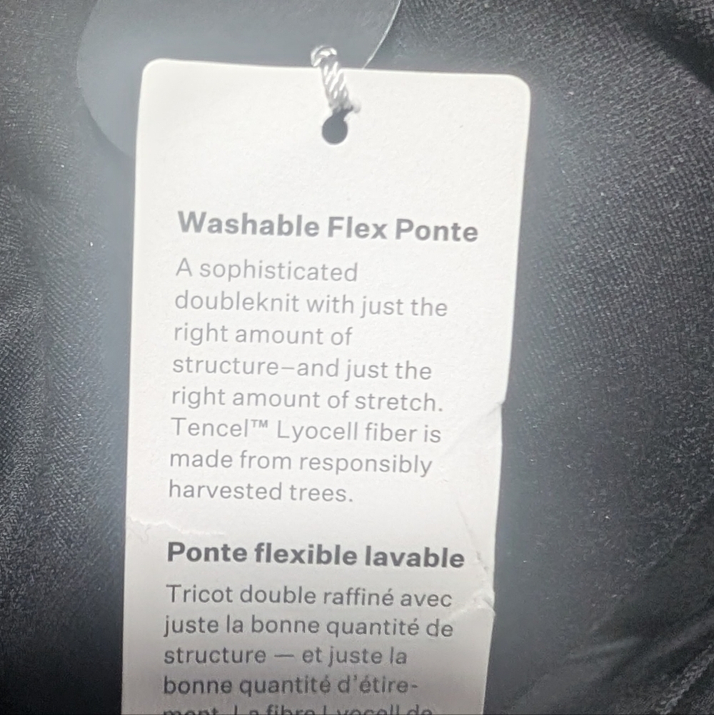 Eileen Fisher | Washable Flex Ponte Pintuck Pant In Black - Picture 13 of 14
